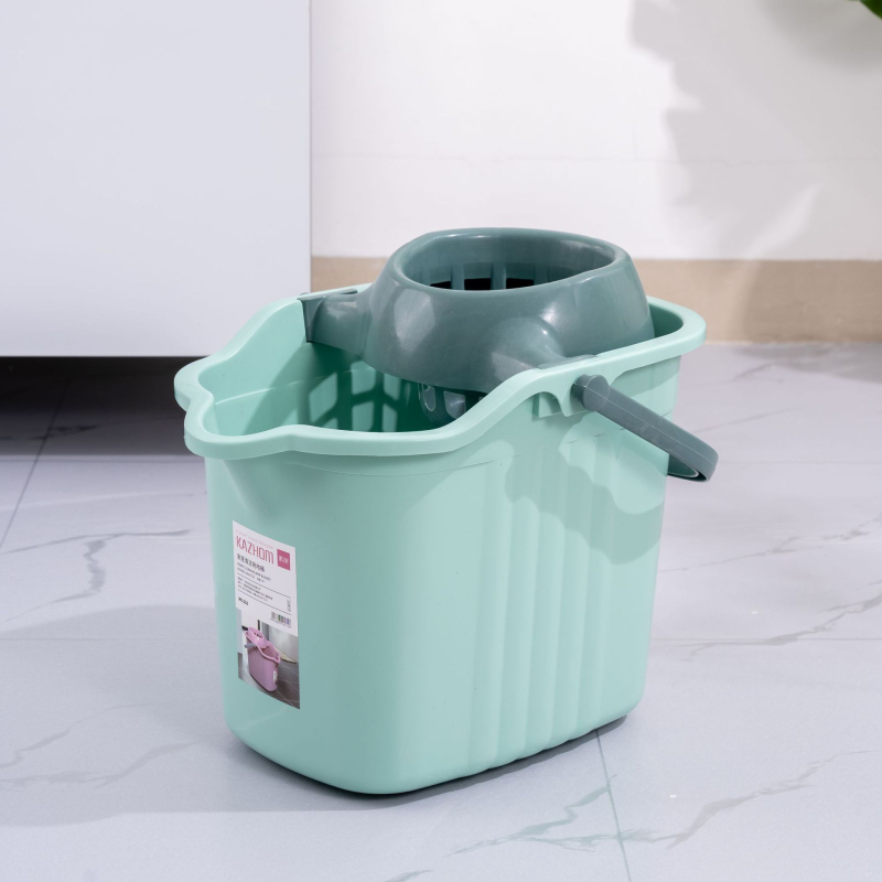 Kanta za mop s ručnim iscijeđivanjem, plastični okretni iscijeđivač, kanta s jednim odjeljkom, klasični model