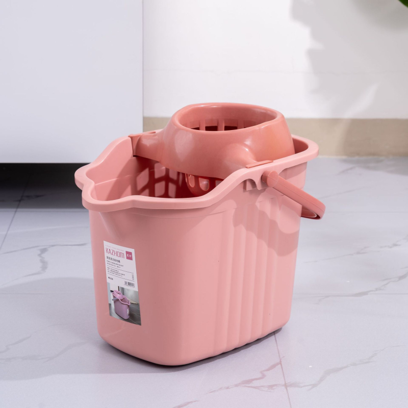Kanta za mop s ručnim iscijeđivanjem, plastični okretni iscijeđivač, kanta s jednim odjeljkom, klasični model