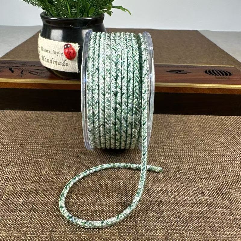 Șnur de colier din nylon, 3 mm, țesut manual, roșu pentru proiecte DIY