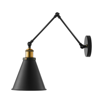 Stenska lampa u loft stilu, američka seoska nostalgija, industrijski dizajn, zlatno antikno mesing-željezni umjetnički komad za bar, balkon i hodnik