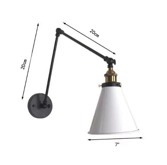Stenska lampa u loft stilu, američka seoska nostalgija, industrijski dizajn, zlatno antikno mesing-željezni umjetnički komad za bar, balkon i hodnik