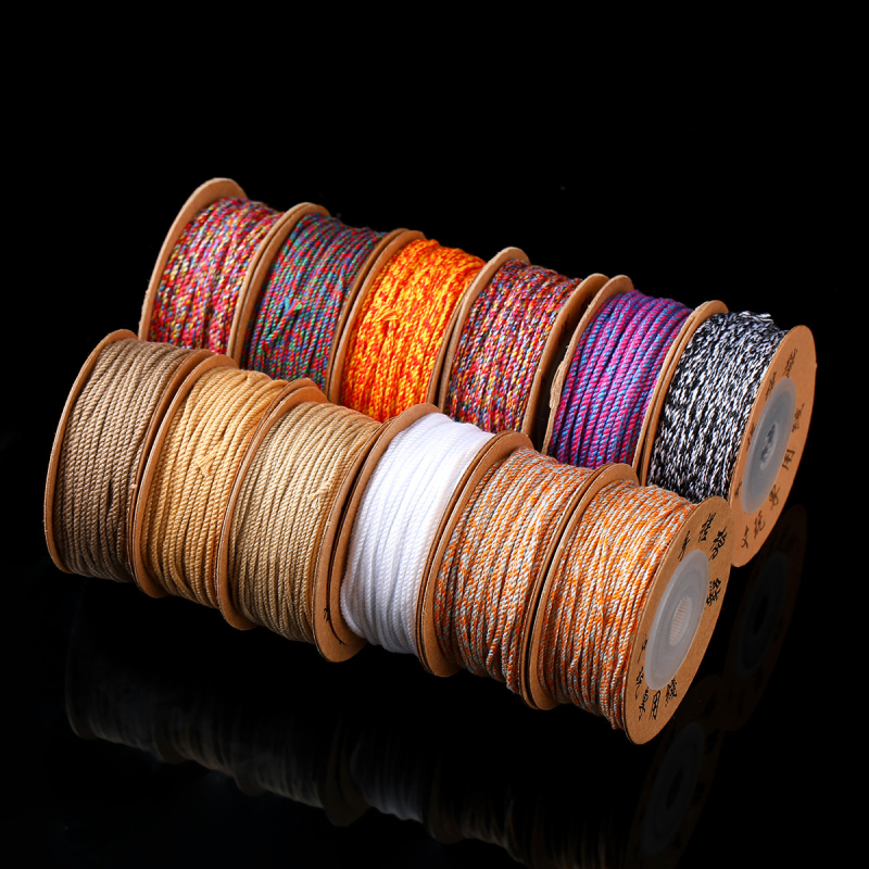 Jingde Jewelry tibetanskog stila ručno uvijani pamuk konac za narukvicu, DIY nakit, pleteni konac s resicama, otporan na habanje