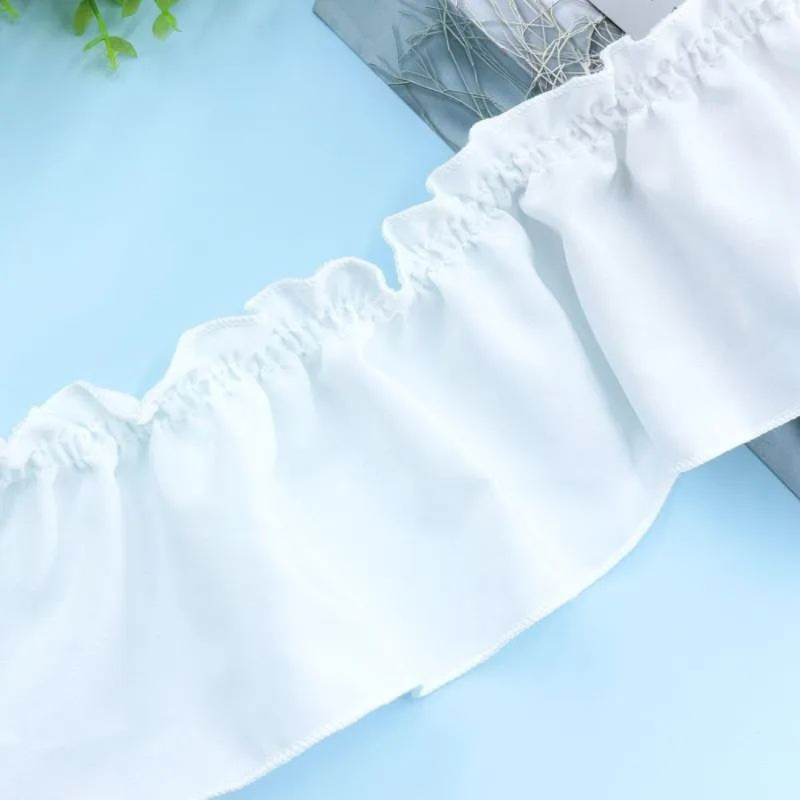 Čipka za zavjese, širina 10 cm, francuski nabor s volanom, dekorativni materijal za DIY bočnu stranu sofe