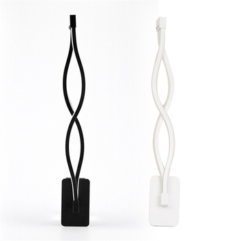Minimalistična moderna LED zidna svjetiljka s valovitim dizajnom za spavaću sobu i hodnik, aluminijsko kućište