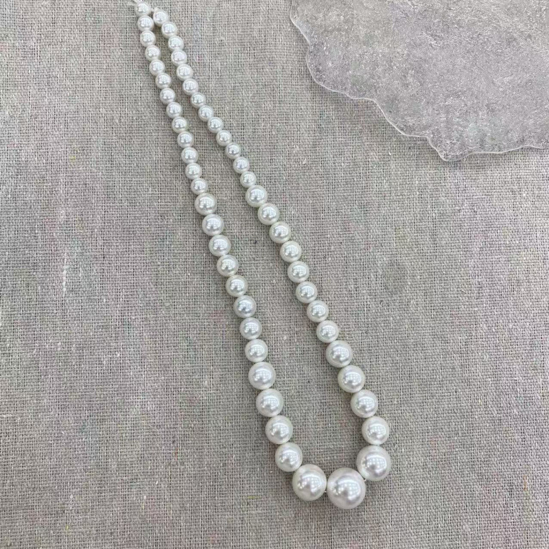3–12 mm višebojne okrugle školjke perle za DIY ogrlice – poluproizvodi za nakit