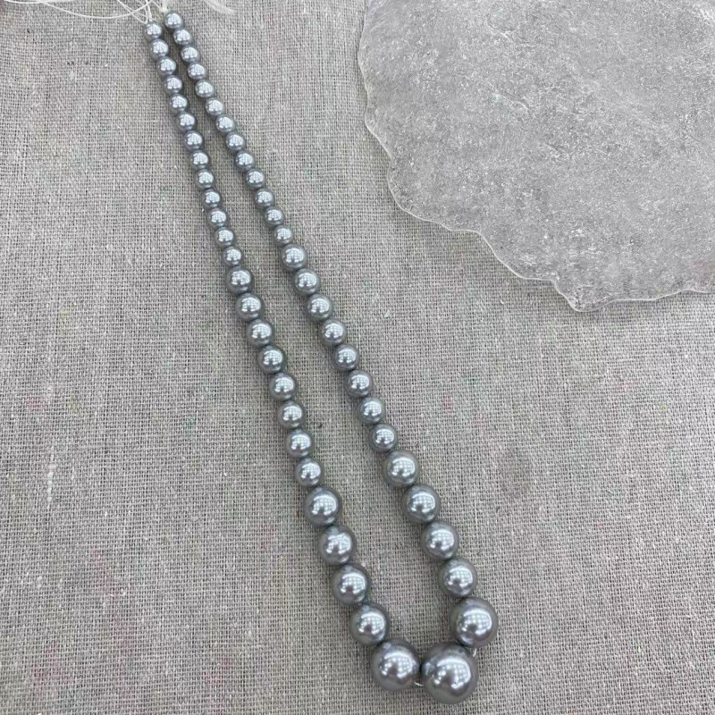 3–12 mm višebojne okrugle školjke perle za DIY ogrlice – poluproizvodi za nakit