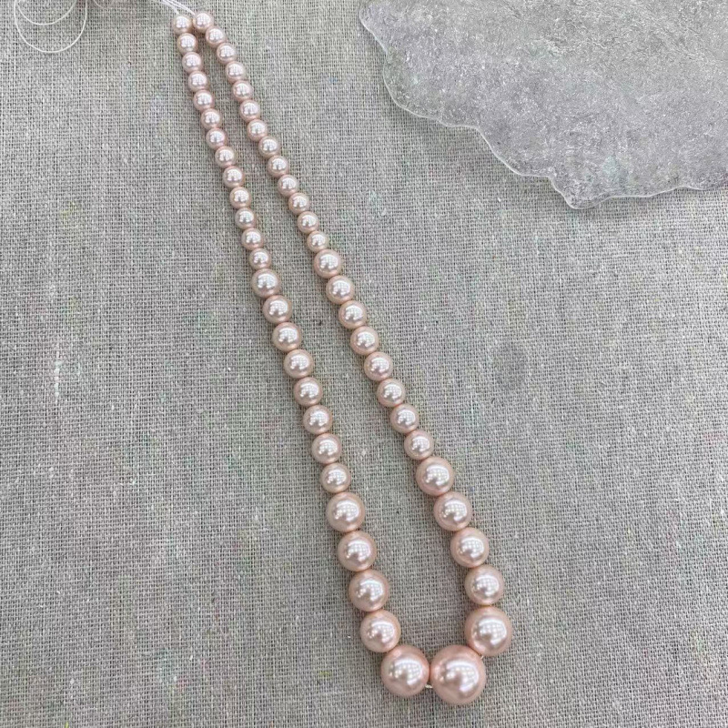 3–12 mm višebojne okrugle školjke perle za DIY ogrlice – poluproizvodi za nakit