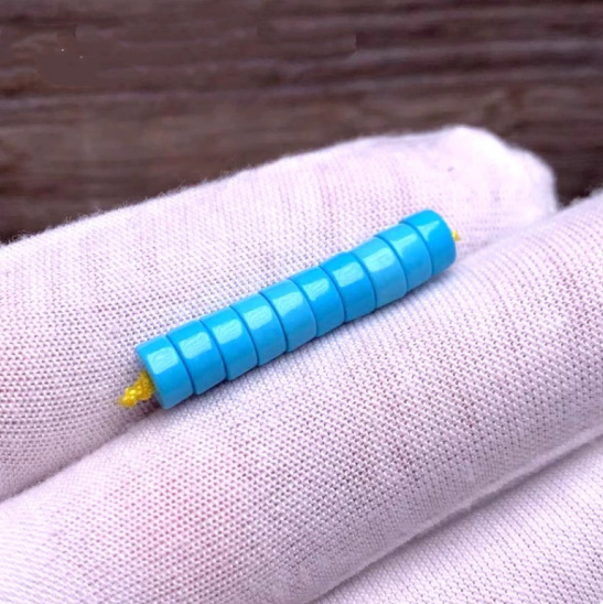 Tirkizne odvojne perle za DIY nakit – Bodhi perle s motivom zmaja, magnezit/porcelan, mala veličina