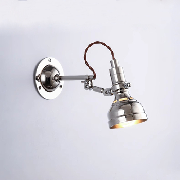 Nastavna lampa Bauhaus, industrijskog stila, aluminijski teleskopski dugi rameni zidni svjetiljka, skandinavski sklopivi retro noćni svjetiljka