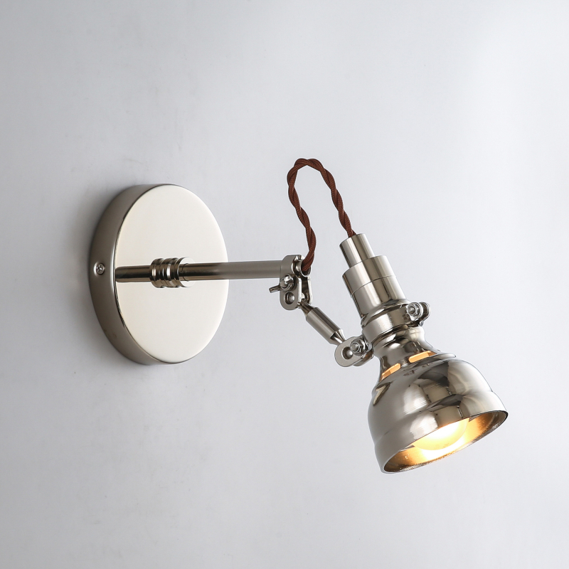Nastavna lampa Bauhaus, industrijskog stila, aluminijski teleskopski dugi rameni zidni svjetiljka, skandinavski sklopivi retro noćni svjetiljka