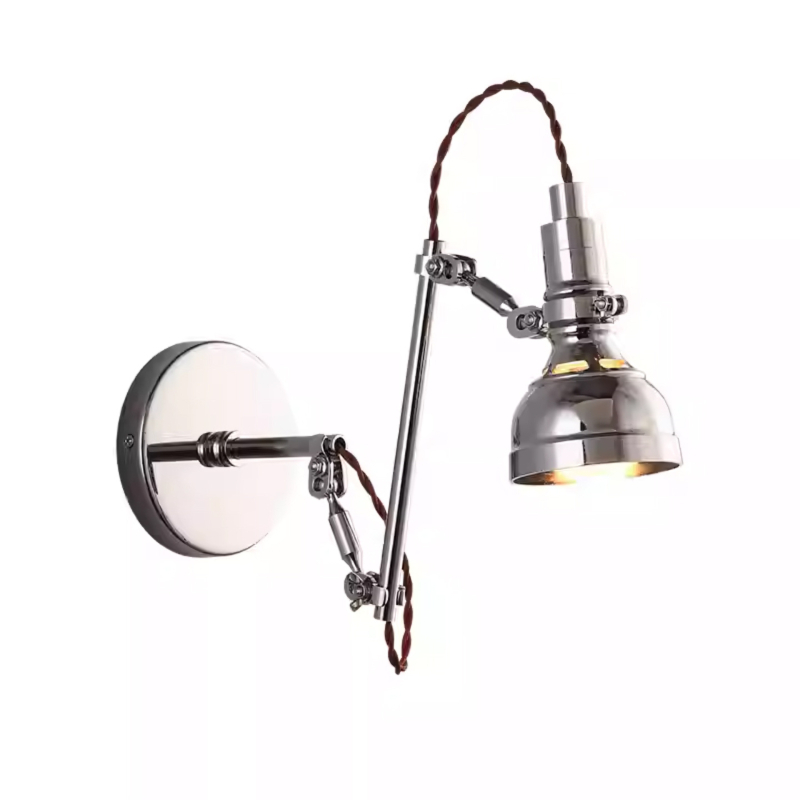 Nastavna lampa Bauhaus, industrijskog stila, aluminijski teleskopski dugi rameni zidni svjetiljka, skandinavski sklopivi retro noćni svjetiljka