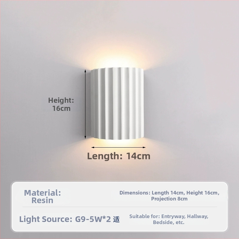 Zidna lampa uz kreveta – visokokvalitetan moderan stil, noćno svjetlo za spavaću sobu; Wabi-Sabi inspirirana dnevna soba, retro kreativna atmosfera, lampa za stepenice
