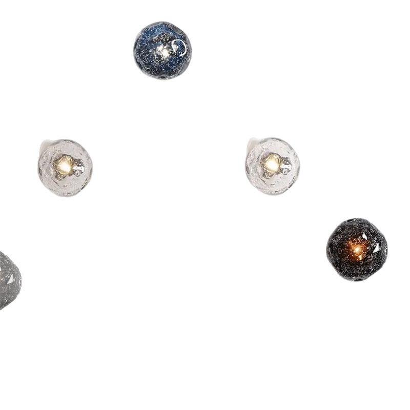 Stenska lampa od stakla s nepravilnim mjehurićima, talijanski minimalistički stil, za dnevni boravak, izložbenu dvoranu ili hotelske prostore – ambijentalno zidno osvjetljenje