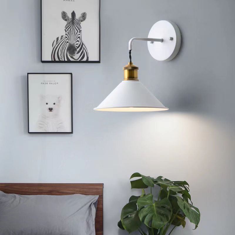 Nordijska inspirirana zidna lampa za spavaću sobu, šarena makaron-stil zidna svjetiljka, pogodna za hodnik i stepenice, minimalistička noćna lampica