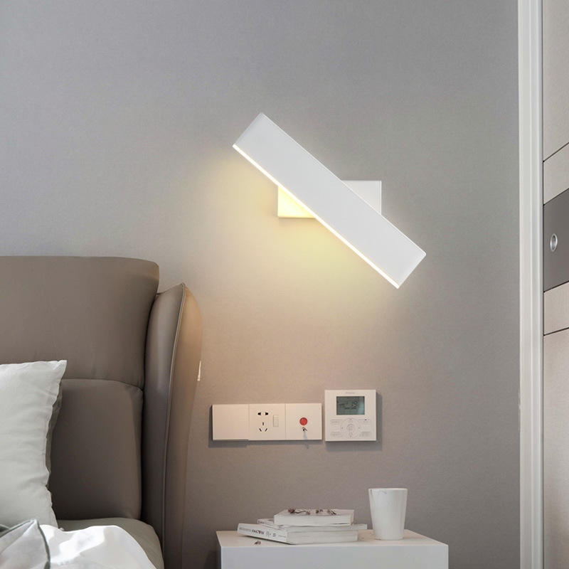 Nastavna lampa uz kreveta, moderni minimalistički stil, rotirajuća, nordijski dizajn, LED rasvjeta za dnevnu sobu i spavaću sobu