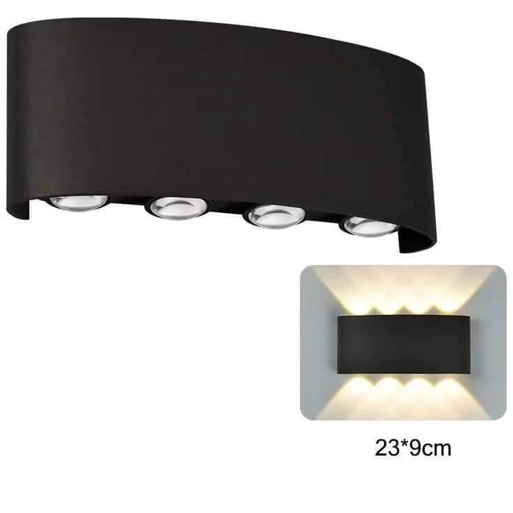 Plastično LED zidno svjetlo ABS, moderan minimalistički stil