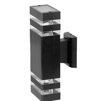 Aluminijska GU10 zidna svjetiljka, kvadratnog i okruglog oblika, za vanjsku i unutarnju upotrebu, vodootporna IP65