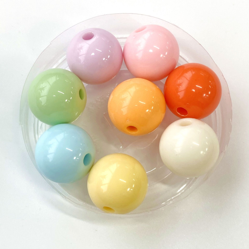 6-14 mm kremaste kuglice oblika jelly bean za DIY izradu nakita – akrilne kuglice za narukvice