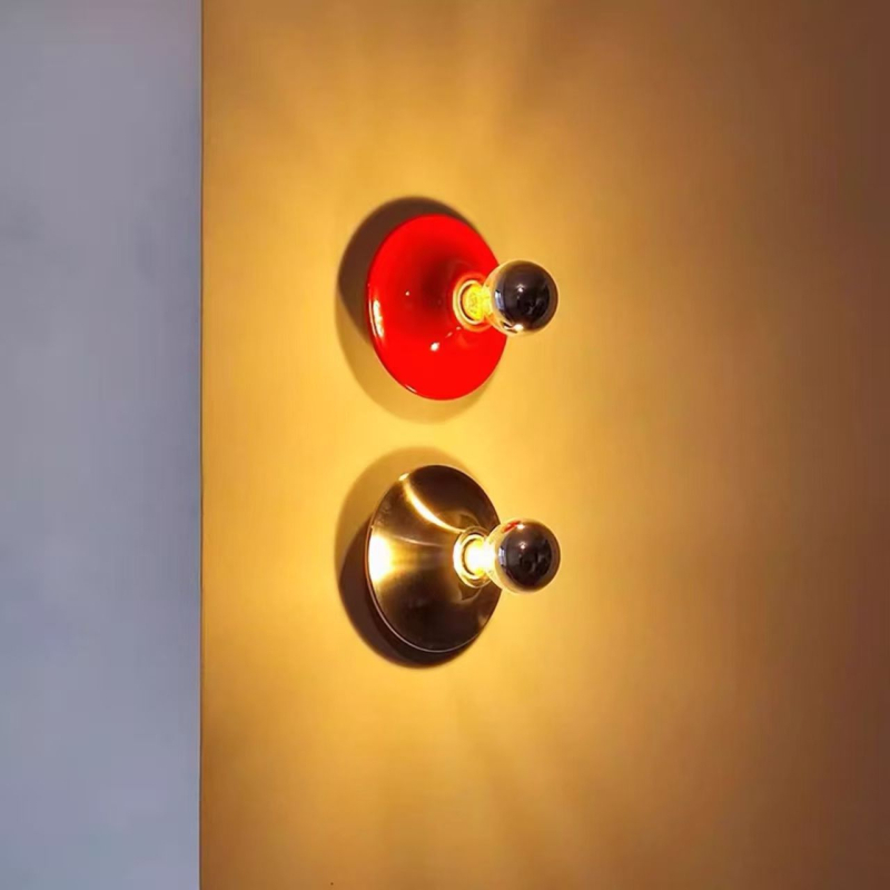 Jednostavna Bauhaus zidna svjetiljka, srebrna, vintage retro stil, pogodna za noćni ormarić, spavaću sobu, balkon, hodnik, pozadinsku stijenu, novi model