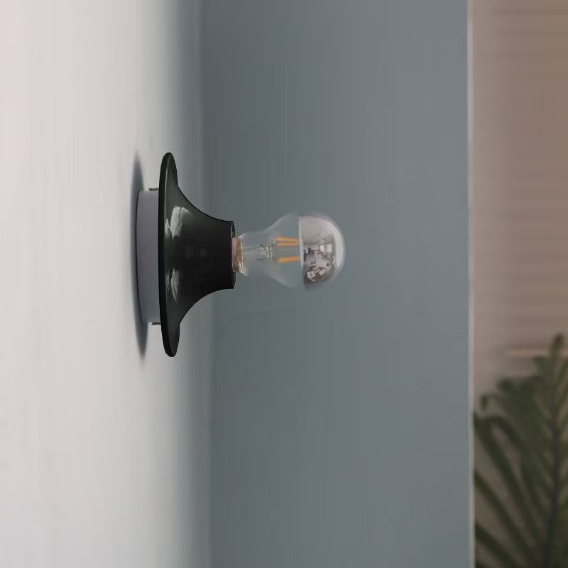 Jednostavna Bauhaus zidna svjetiljka, srebrna, vintage retro stil, pogodna za noćni ormarić, spavaću sobu, balkon, hodnik, pozadinsku stijenu, novi model