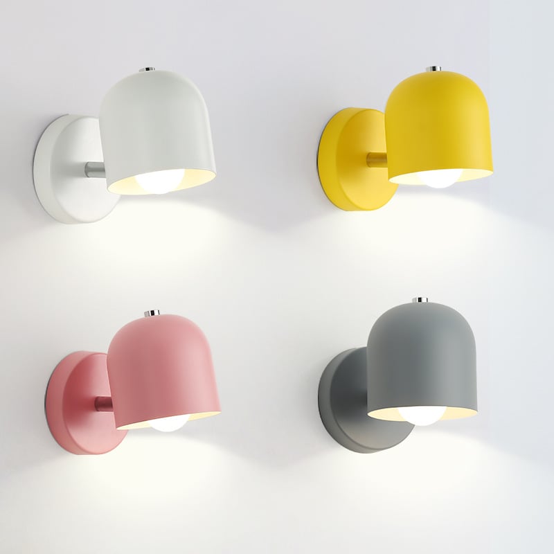 Stenska lampa za spavaću sobu i dnevni boravak, moderni minimalistički stil, macaron pastelne boje, nordijska lampa za čitanje