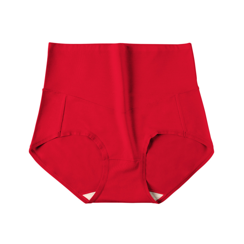 Antibakterijske ženske gaćice visokog kroja, kontrola trbuha, podizanje stražnjice, Modal Lenzing, podstava od Mulberry svile, jednobojne