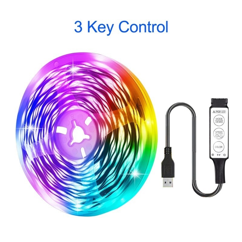 RGB LED traka 5V, 16 LED-a 3535RGB, USB, samoljepljiva pozadinska rasvjeta za televizor