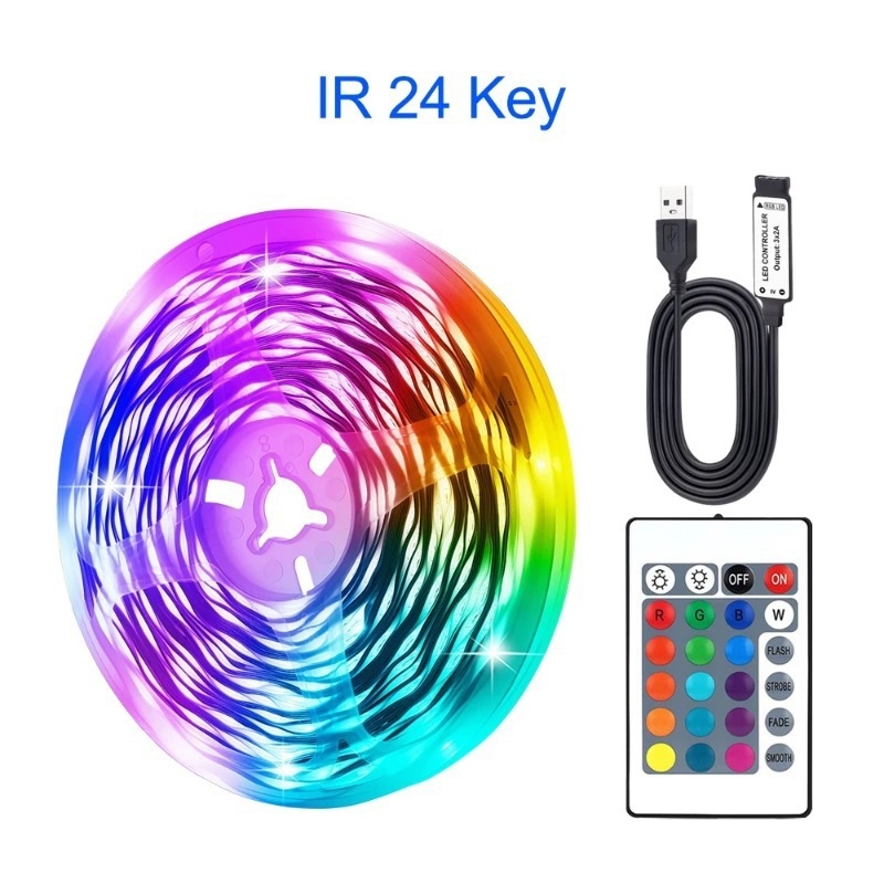 RGB LED traka 5V, 16 LED-a 3535RGB, USB, samoljepljiva pozadinska rasvjeta za televizor