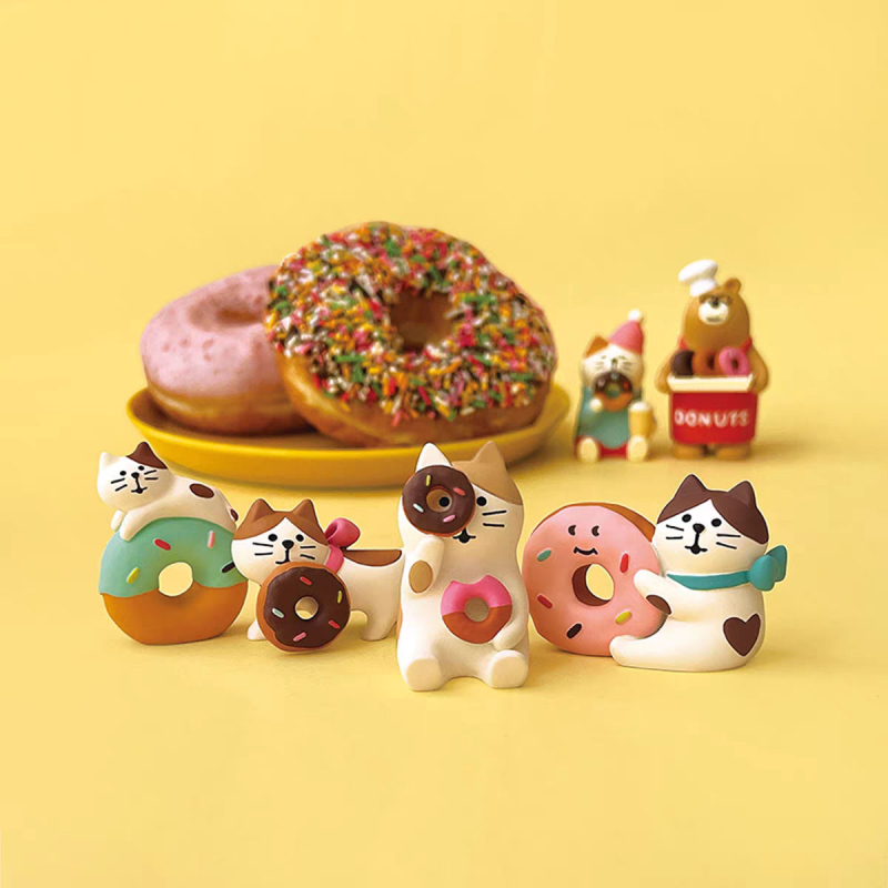 Mačja figurica u japanskom stilu, Zakka kreativni ukras od smole za slastičarnu