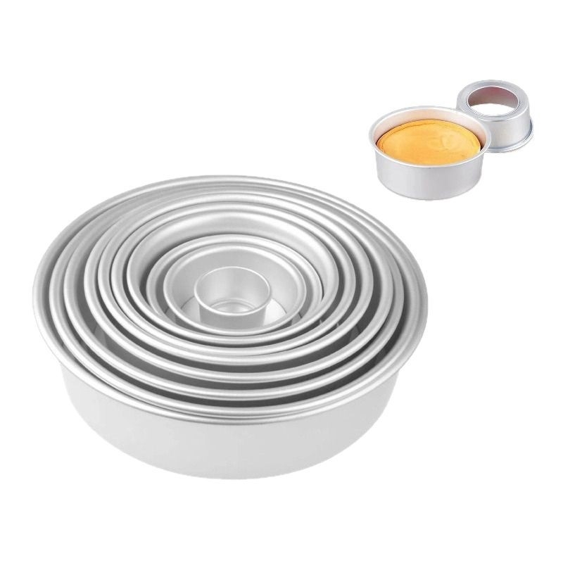Kalup za chiffon tortu s odvojivim dnom, 4/6/8 inča, aluminijska legura