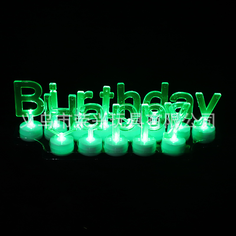 LED elektronička svijeća za rođendansku tortu sa šarenim svijetlećim slovima