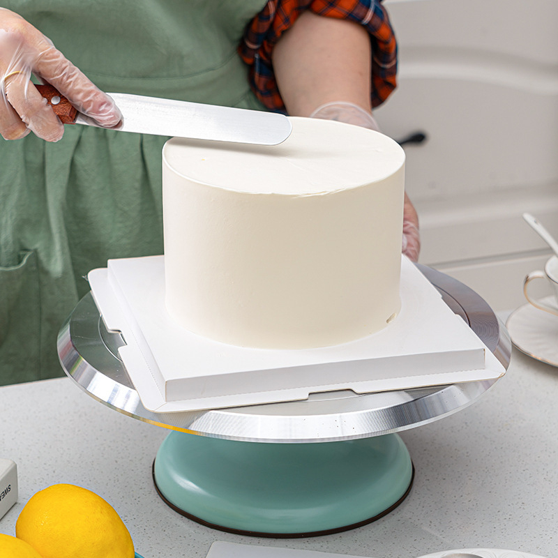 Aluminijska legura dekorativna okretna ploča za torte, pogodna za kućnu i komercijalnu izradu deserata