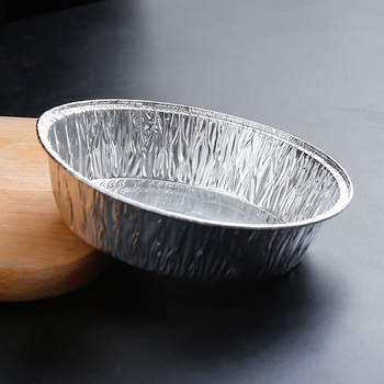 Kružna jednokratna posuda od aluminijske folije za fritezu na zrak, debeli aluminijski list, otporan na visoke temperature, za pečenje.