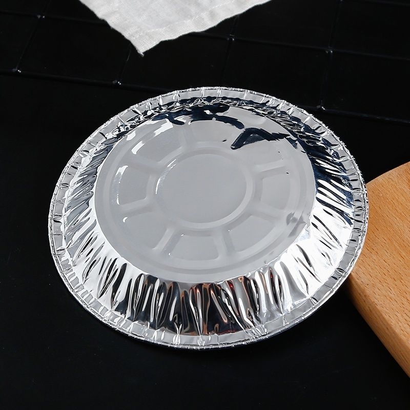 Kružna jednokratna posuda od aluminijske folije za fritezu na zrak, debeli aluminijski list, otporan na visoke temperature, za pečenje.