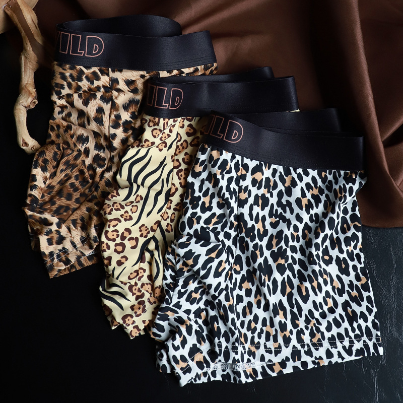 Muške bokserice s leopard uzorkom - prozračne, brzo se suše
