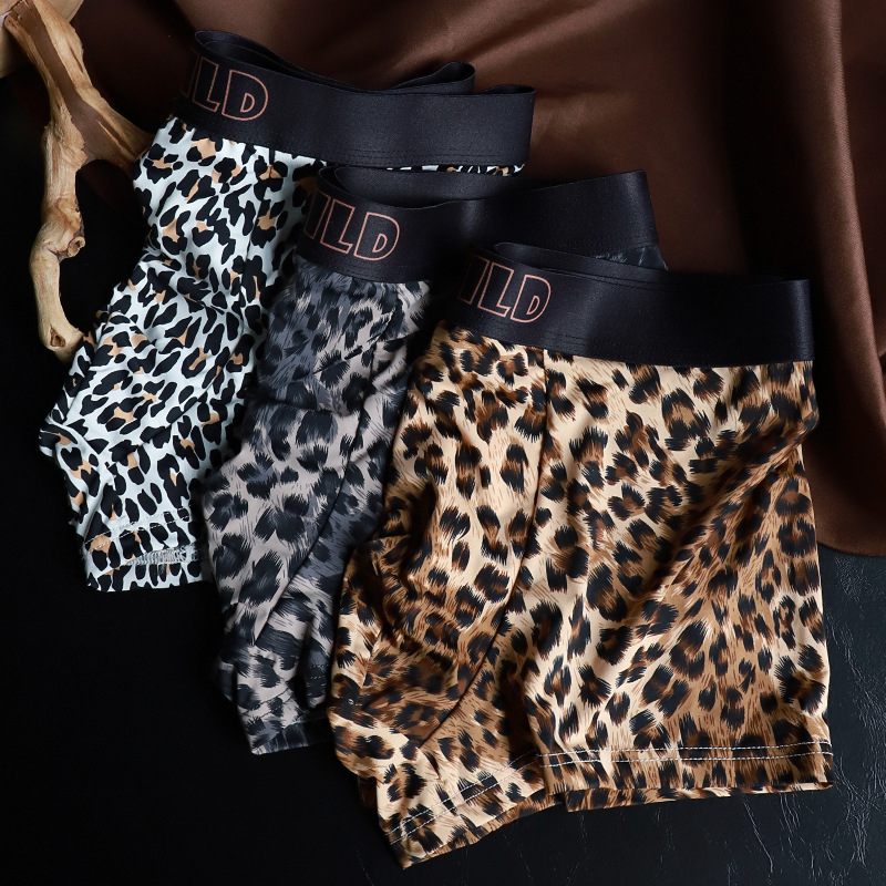 Muške bokserice s leopard uzorkom - prozračne, brzo se suše
