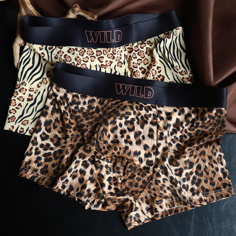 Muške bokserice s leopard uzorkom - prozračne, brzo se suše