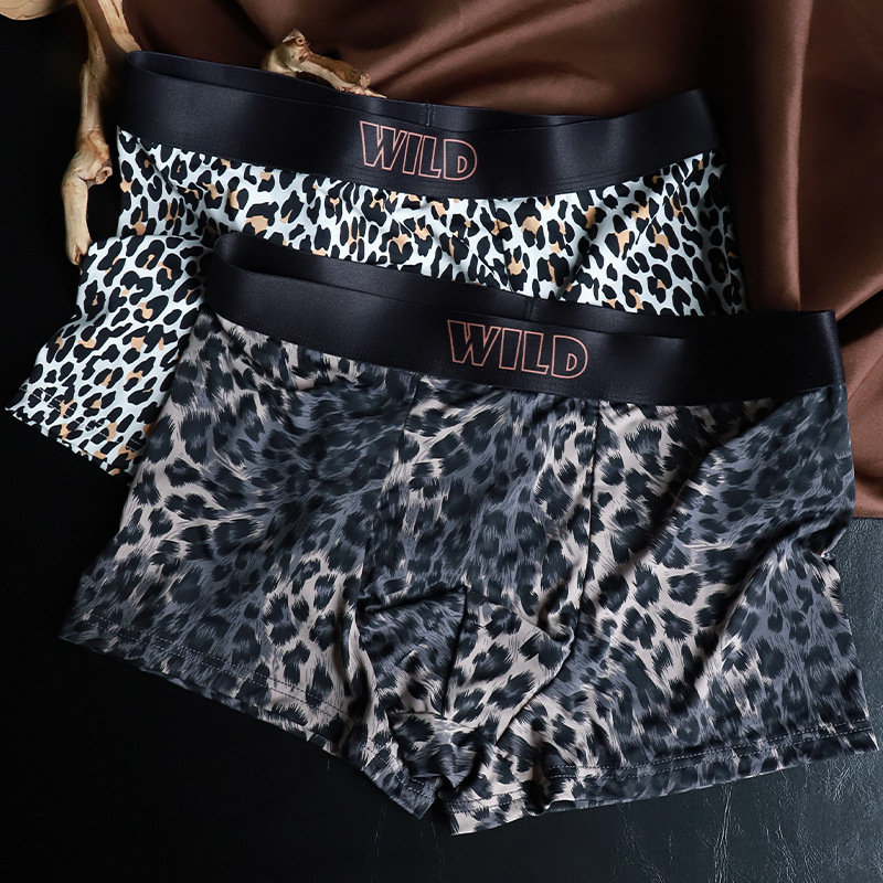 Muške bokserice s leopard uzorkom - prozračne, brzo se suše