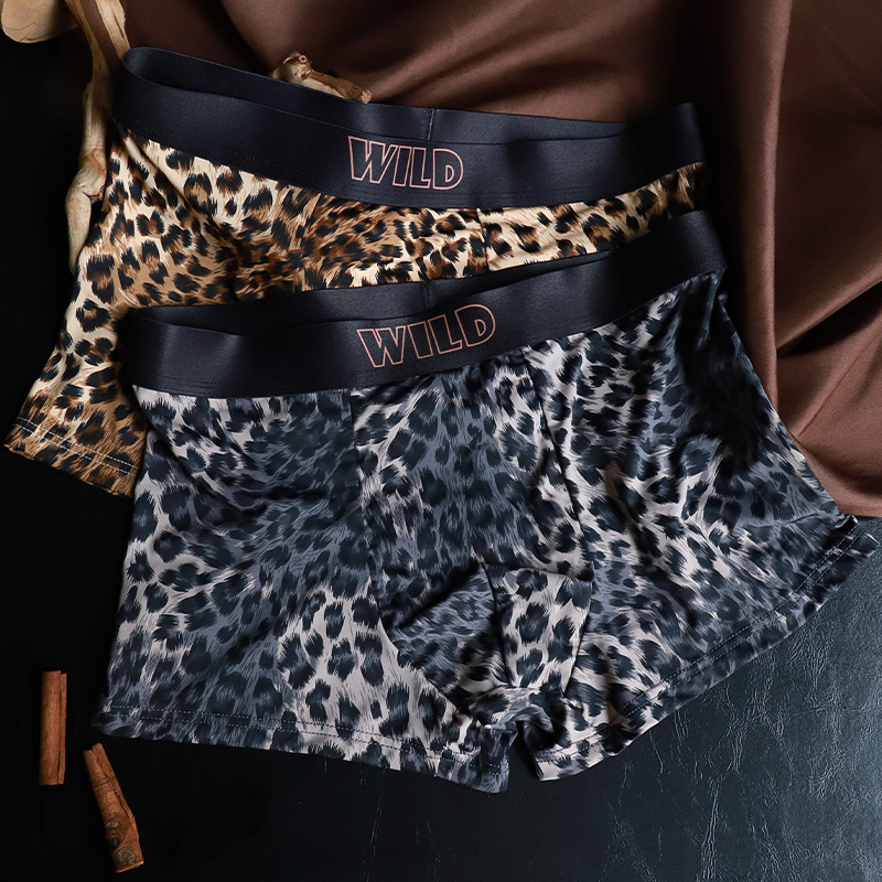 Muške bokserice s leopard uzorkom - prozračne, brzo se suše