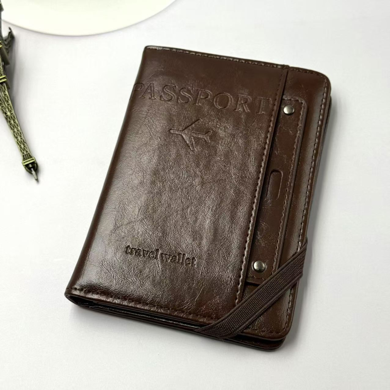 RFID защитено портмоне за паспорт и документи, многофункционално пътуващо портмоне за билети