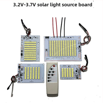 6V solárny LED panel – zostava na montáž, doska zdroja pre floodlight 3.2V a integrovaný LED čip 5054 pri 3.7V
