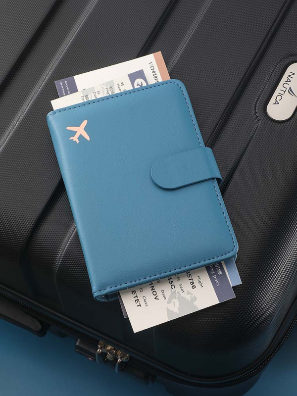 PU futrola za putovnicu s RFID zaštitom i oznakom prtljage, višefunkcionalna putna torba