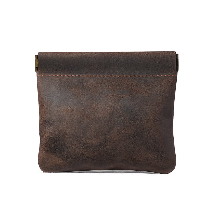 Crazy Horse kožni muški retro novčanik za kovanice, mini novčanik od prave kože, unisex