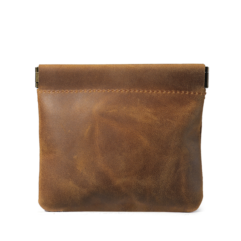 Crazy Horse kožni muški retro novčanik za kovanice, mini novčanik od prave kože, unisex
