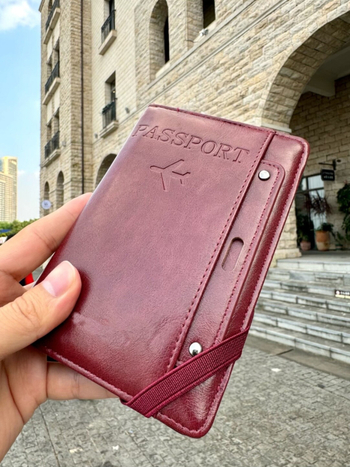Антикрадна многофункционална чанта за документи и паспорт – калъф за вакс карта и паспорт за пътуване
