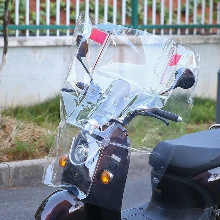 Prednje vjetrobransko staklo za električni motocikl, zaštita od vjetra i kiše, povećano i debelo, HD prozirno staklo