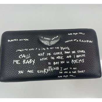 Zv Bag ženska PU torba s metalnim lancem, novčanik i držač kartica, clutch, mali novčanik, 2025 europsko-američki retro stil