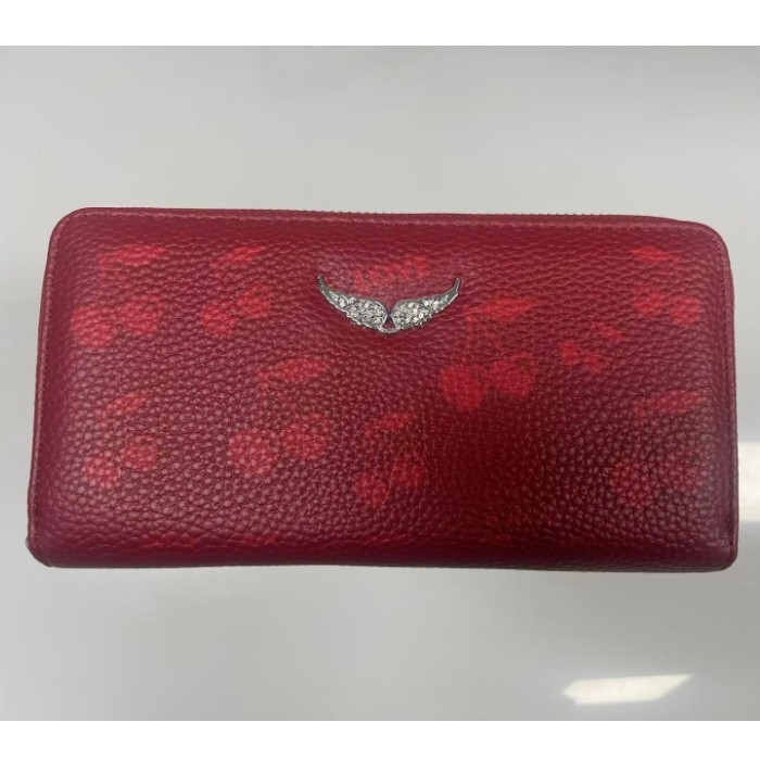 Zv Bag ženska PU torba s metalnim lancem, novčanik i držač kartica, clutch, mali novčanik, 2025 europsko-američki retro stil