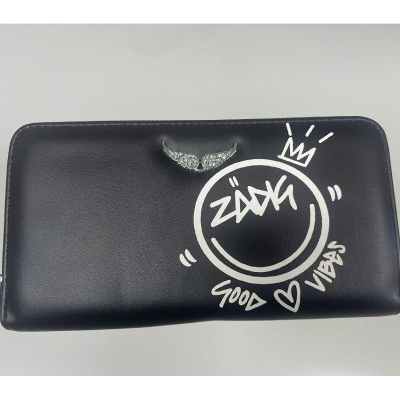 Zv Bag ženska PU torba s metalnim lancem, novčanik i držač kartica, clutch, mali novčanik, 2025 europsko-američki retro stil