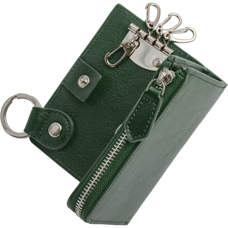 Japanskog stila od prave kože, kompaktni futrola za ključeve, višenamjenski, sklopivi, prijenosni novčanik za kovanice